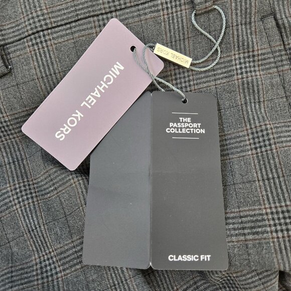 NWT Michael Kors Marvin Glen Plaid Trouser Pants Size 40x29 - Picture 4 of 8